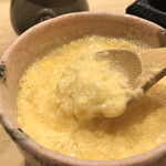 割烹酒亭 三分亭 - 江戸時代玉子ふわふわ（最初はそのまま）