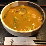 高砂 - カレーきしめん(幅広)