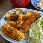 さすけ食堂 - 肉厚のアジフライ　ふわふわ