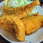 さすけ食堂 - 追加　単品　アジ半フライ　3枚