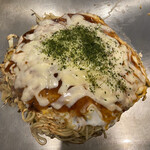 Okonomiyaki Teppanyaki Pasu - ソバモチチーズ（トータル1133円）