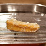 てんぷら 深町 - 自家製唐墨(からすみ)