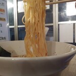 とん龍  - 辛味鶏白湯800円麺アップ