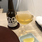 日本料理 久丹 - 白ビールにはやはり檸檬が合う