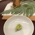 日本料理 久丹 - 鮟肝には追加の山葵を所望します