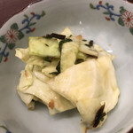 日本料理 久丹 - 香の物、キャベツ昆布