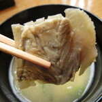 Yabushimbashiten - 味噌汁にもふぐのアラ