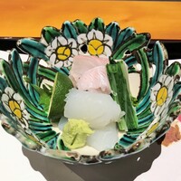 日本料理 幸庵 - ヒラメと烏賊のお造り
