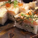 Genkai Zushi - エビ押し鮨  800円