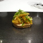 カンテサンス - フォアグラのテリーヌ金柑と人参コシアブラ