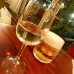 リキッドルーム - 白ワインとビール
