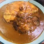 カレーハヤシ フレンドアンドバード - 料理写真:ハンバーグカレー 中盛 目玉焼きトッピング