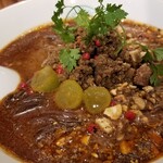 麺屋 六感堂 - 義理と人情のアーモンドチョコ担々麺 汁あり