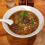 麺屋 六感堂 - 義理と人情のアーモンドチョコ担々麺 汁あり