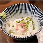 らあめん あじるく - 〆の茶漬けご飯は100円です。