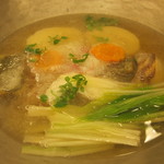 岩さき - 鯛と野菜の炊き合わせ