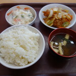 青海食堂 - 朝定食500円