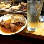 博多のおでん - ハイボール&ばくだんキツネ&筍