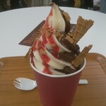 埜庵 - ミックスソフト（ミルク氷入り）