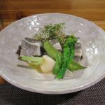 和飲食堂 - スズキの酒蒸し