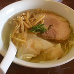 らーめん 三福 - 海老ワンタン麺（塩・細めん）