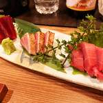 小粋処 家族 - インド鮪三点盛り