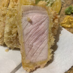 とんかつ けい太 - ロース肉断面