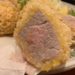 とんかつ けい太 - ヒレ肉断面