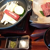 すき焼き 牛しゃぶ 松重 - 