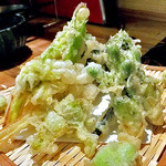 天ぷら処 こさか - 山菜の天ぷら（２０１２年４月）