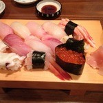 漁場 傳兵 - おまかせ握り 1680円