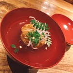 酒井商会 - さといもと蟹肉をつかった椀