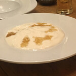 浪花ろばた 頂鯛 - 濃厚ふわふわのクリーム豆腐、コレは出汁のジュレやミニスプレーボトルの醤油を掛けて食べましょう。確かに濃厚です(*´◒`*)