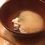 浪花ろばた 頂鯛 - 北海道産タラの白子ポン酢です。冬ならではの一品ですね