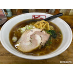 Doraibuin Dosanko - 生姜醤油ラーメン(大盛り)￥800