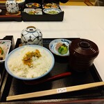 日本料理 きたがわ - ご飯・茶わん蒸し、味噌汁・香の物