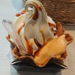 ココテラス - プリンソフトクリーム(税別350円)