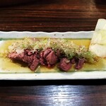 炭火焼肉おおむら - 大山鶏レバテキ560円。