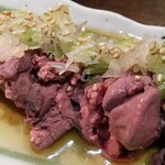 炭火焼肉おおむら - ゴマ油たっぷり。柔らかく美味しかった。