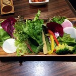 炭火焼肉おおむら - サンパセット700円。