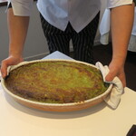 Convivio - コンヴィラザーニャ 　牡蠣とほうれん草の煮込みソース