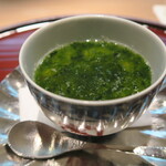 青華こばやし - 青海苔茶碗蒸し