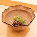 くるますし - 低温調理ナマコと菜の花ジュレ