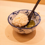 くるますし - シャリとアワビ肝ソース