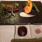 花明りの宿 月の池 - ステーキ