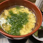 つる由 - スッポン雑炊はこの、細かいアサツキが好き♡