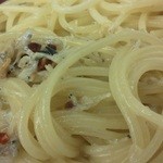 ヴェルデ・レガーロ - 201204 ヴェルデ・レガーロ　ランチセット（ジャコとほうれん草のクリームパスタ）拡大.jpg