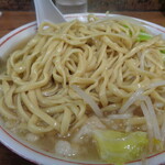 ラーメン二郎 - 一気に天地返し