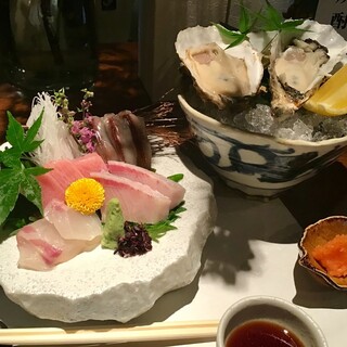 旬魚でご提供するしゃぶしゃぶのほか、お刺身や逸品も豊富です