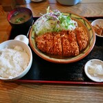 食咲工房 かつふじ - 上ロースカツ定食　1300円